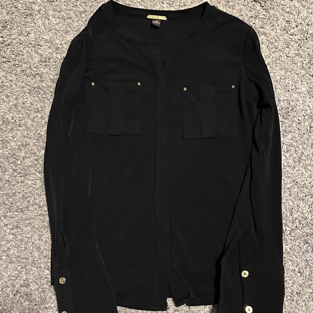 Dana Buchman Black Blouse